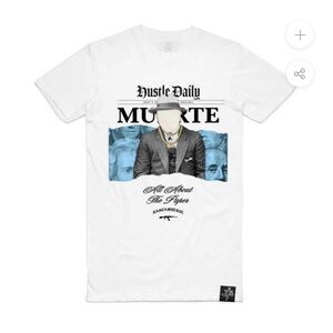HUSTLE DAILY PAPER FACELESS SHIRT (WHITE)
